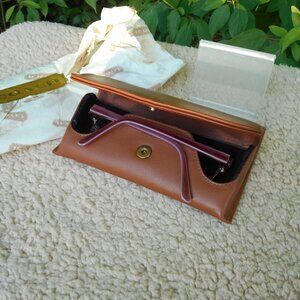 *SOLD* Vintage Coach  Hard  Eyeglasses Case New in British Tan, 7243